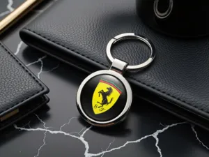 Ferrari Pet Key Chain Cute Durable Metal Build